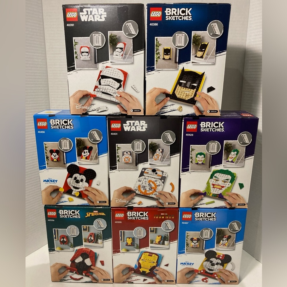 LEGO Brick Sketches Full Collection NWT - Picture 2 of 2
